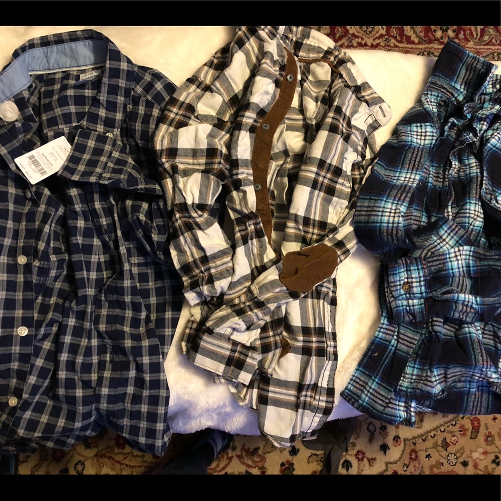 Boys plaid shirt bundle*